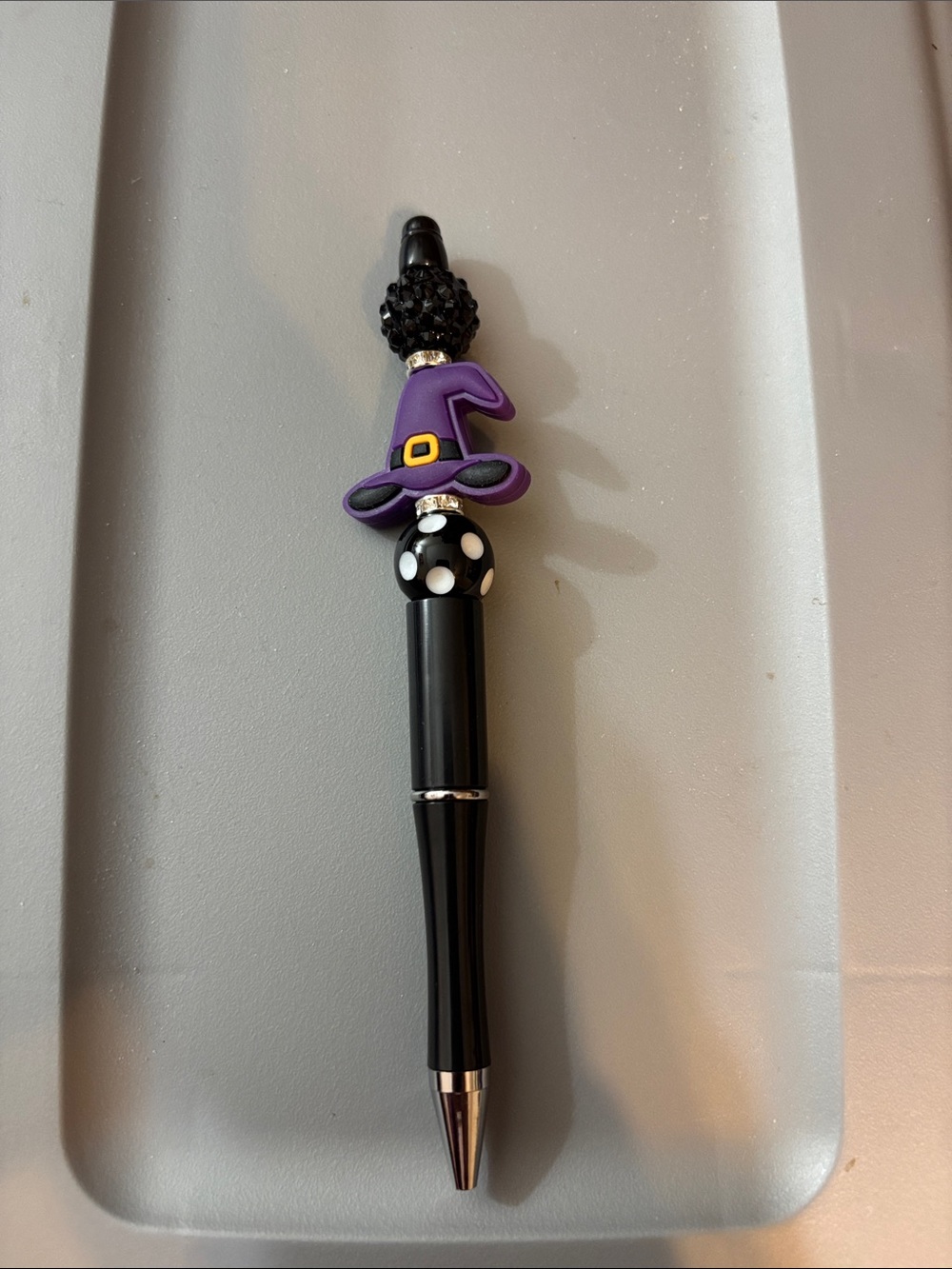 Halloween Witch Hat Black & Purple Novelty Pen